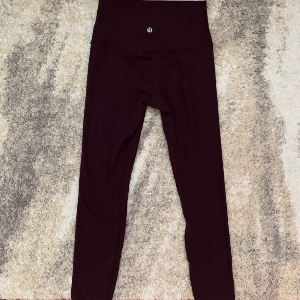 Lululemon Align Leggings size 4 black cherry